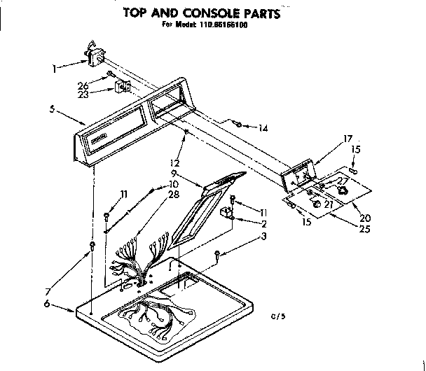 TOP AND CONSOLE PARTS