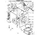 Kenmore 11086170100 cabinet parts diagram