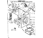 Kenmore 11086171400 cabinet parts diagram