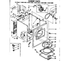 Kenmore 11086173800 cabinet parts diagram