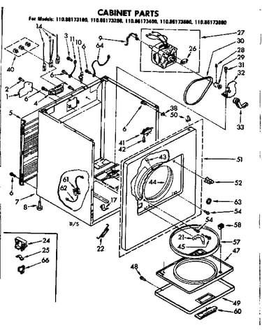 Cabinet parts