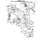 Kenmore 11086175400 cabinet parts diagram