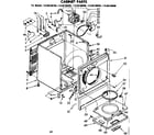 Kenmore 11086180100 cabinet parts diagram