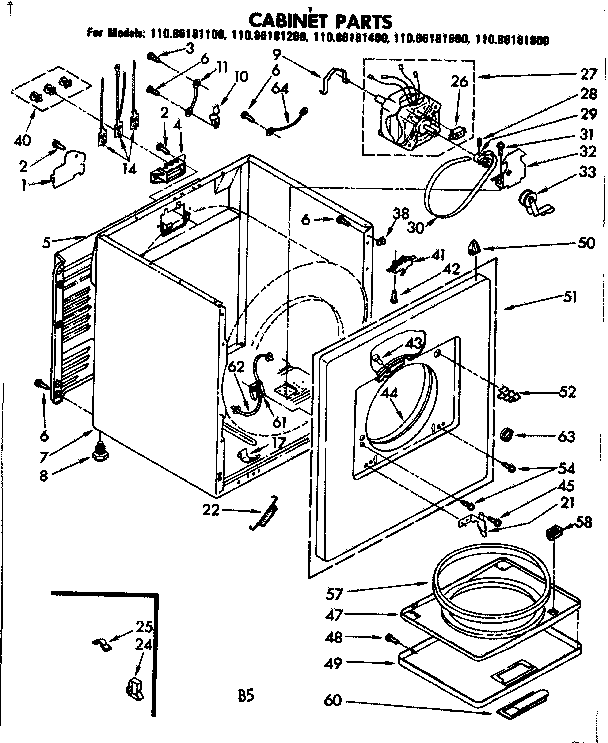 Cabinet parts