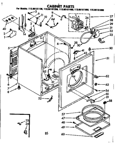 Cabinet parts