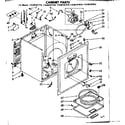 Kenmore 11086181410 cabinet parts diagram