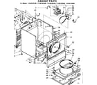 Kenmore 11086182400 cabinet parts diagram