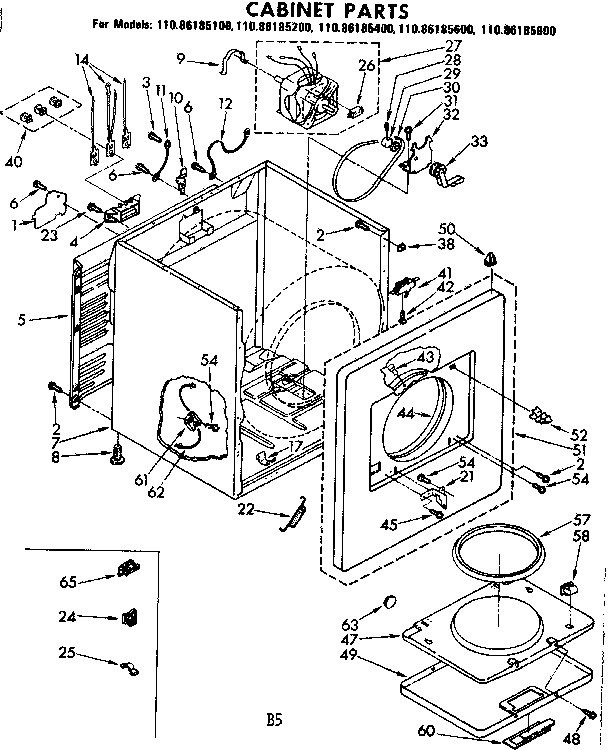 Cabinet parts