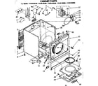 Kenmore 11086186600 cabinet parts diagram