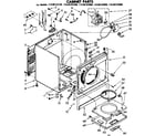 Kenmore 11086193600 cabinet parts diagram