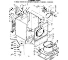 Kenmore 11086194410 cabinet parts diagram