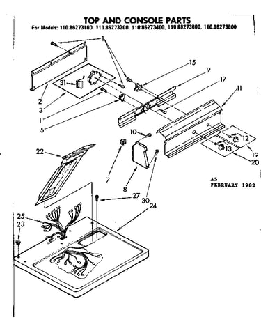 Top and console parts