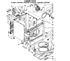 Kenmore 11086274200 cabinet parts diagram