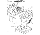 Kenmore 11086294310 top and console parts diagram