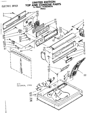Top and console parts