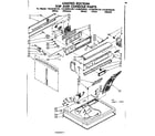 Kenmore 11086294820 top and console parts diagram