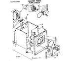 Kenmore 11086335100 cabinet parts diagram