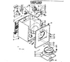 Kenmore 11086340100 cabinet parts diagram