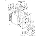Kenmore 11086340110 cabinet parts diagram