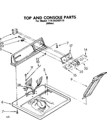 Top and console parts