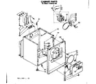 Kenmore 11086351100 cabinet parts diagram