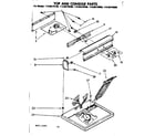 Kenmore 11086370800 top and console parts diagram