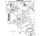 Kenmore 11086370810 cabinet parts diagram