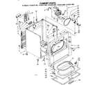 Kenmore 11086371100 cabinet parts diagram