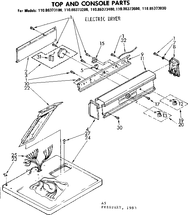 TOP AND CONSOLE PARTS