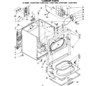 Kenmore 11086373100 cabinet parts diagram