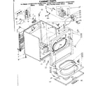 Kenmore 11086373610 cabinet parts diagram