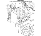 Kenmore 11086374100 cabinet parts diagram