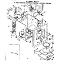 Kenmore 11086375800 cabinet parts diagram