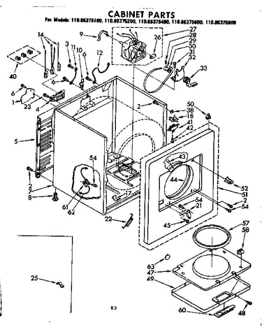 Cabinet parts