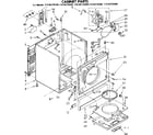 Kenmore 11086376200 cabinet parts diagram