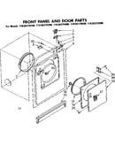 Front panel and door parts
