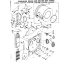 Kenmore 11086379400 bulkhead drum & heater box parts diagram
