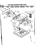 Top and control panel parts