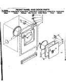 Front panel and door parts