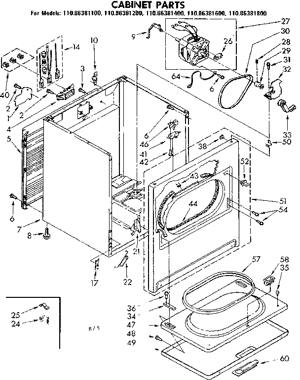 CABINET PARTS