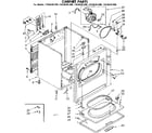 Kenmore 11086381600 cabinet parts diagram
