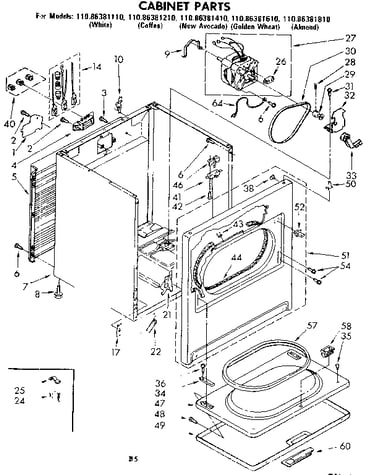 Cabinet parts