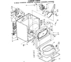 Kenmore 11086383400 cabinet parts diagram