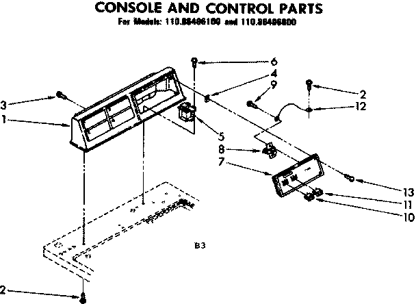 CONSOLE AND CONTROL PARTS