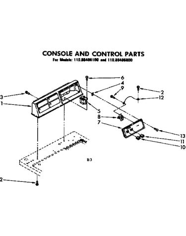 Console and control parts