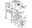 Kenmore 11086406100 cabinet parts diagram