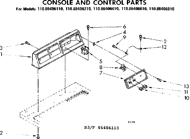 Console and control parts