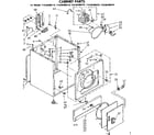 Kenmore 11086406610 cabinet parts diagram