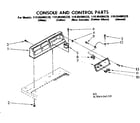 Kenmore 11086406620 console and control parts diagram