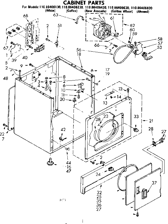 CABINET PARTS